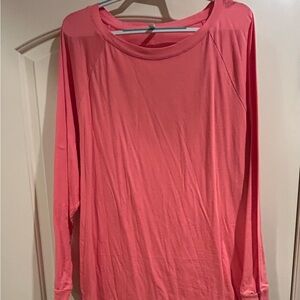 Chic Soul Coral Long Sleeve Top